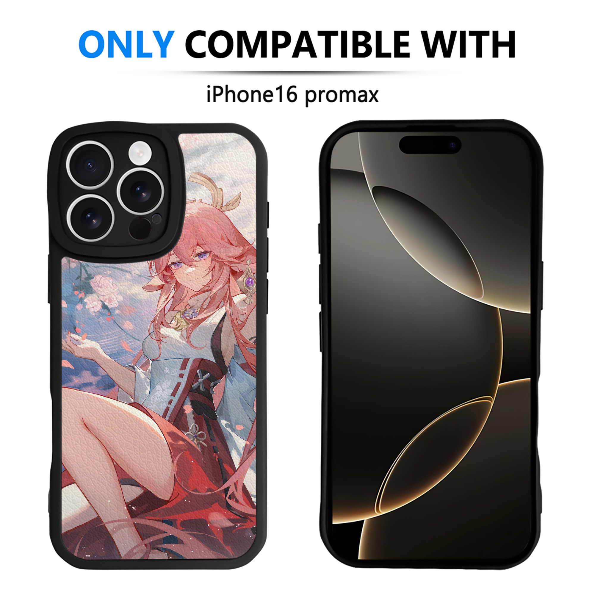 げんし神 genshin 【iPhone 16シリーズ対応】シリコンスマホケース（レザー調） 材質：シリコン